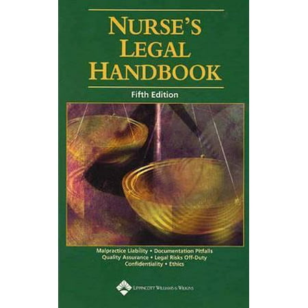 Pre-Owned Nurse's Legal Handbook (Paperback) 1582552800 9781582552804