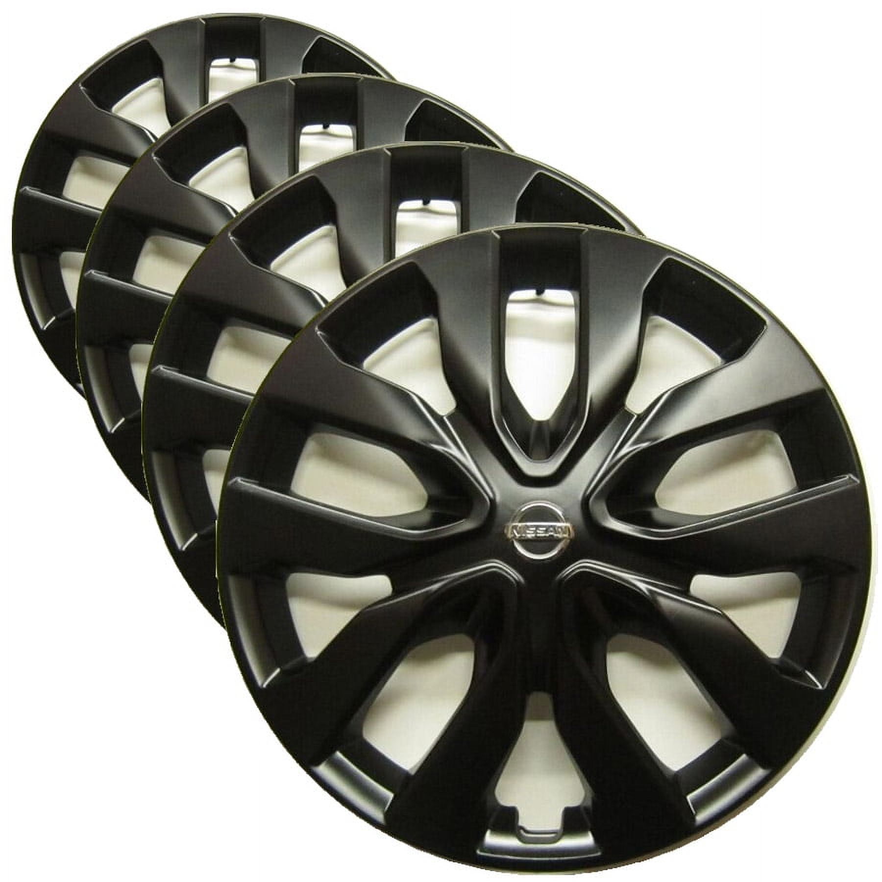 PreOwned OEM Hubcap Set for Nissan Rogue 20142020, Black Hubcaps with