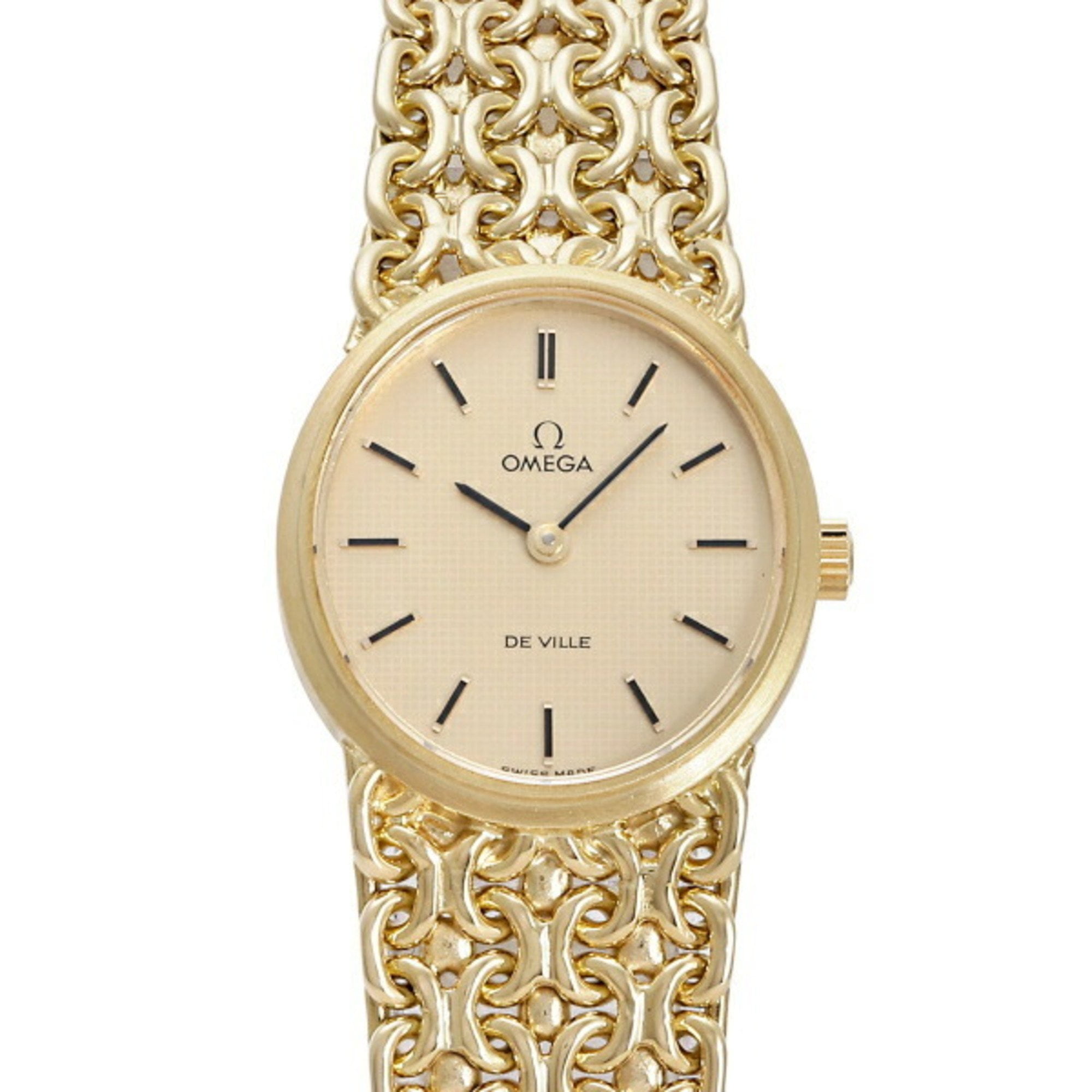 Pre Owned OMEGA De Ville Gold Dial Watch for Men and Women Good Walmart