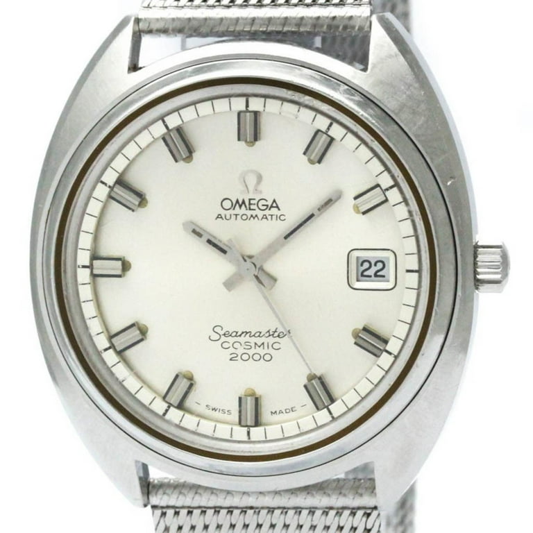 Pre Owned OMEGA Seamaster Cosmic 2000 Cal 1012 Steel Automatic Mens Watch 166.130 BF565055 Fair Walmart
