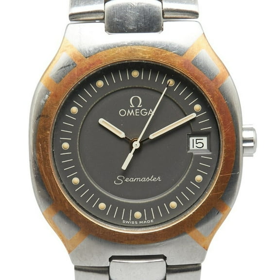 Pre-Owned OMEGA Seamaster Polaris Watch Quartz Grey Dial Stainless Steel Men's (Good)