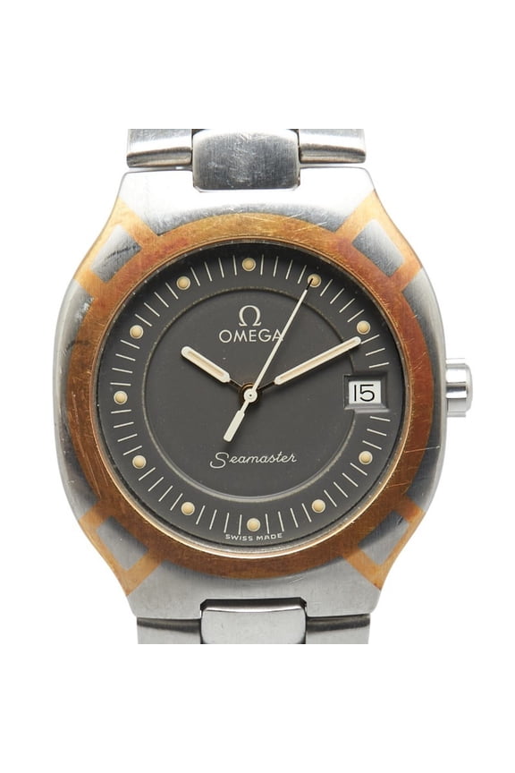 Pre-Owned OMEGA Seamaster Polaris Watch Quartz Grey Dial Stainless Steel Men's (Good)
