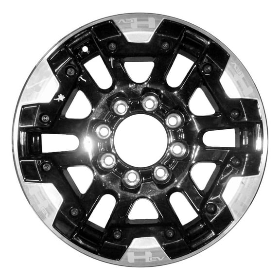Pre-Owned Original Equipment Machined and Painted Black Aluminum Wheel 18 x 9 fits 2022-2025 GMC Hummer EV Pickup (Good)