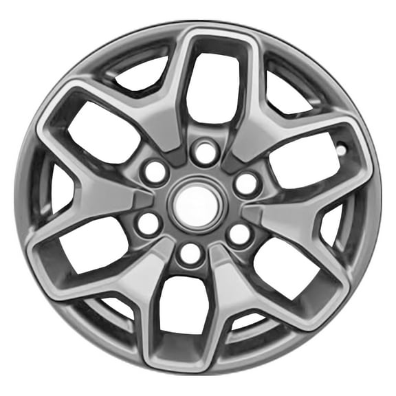 Pre-Owned Original Equipment Machined and Painted Dark Silver Metallic Aluminum Wheel 17 x 8 fits 2021-2022 Ford Bronco (Good)