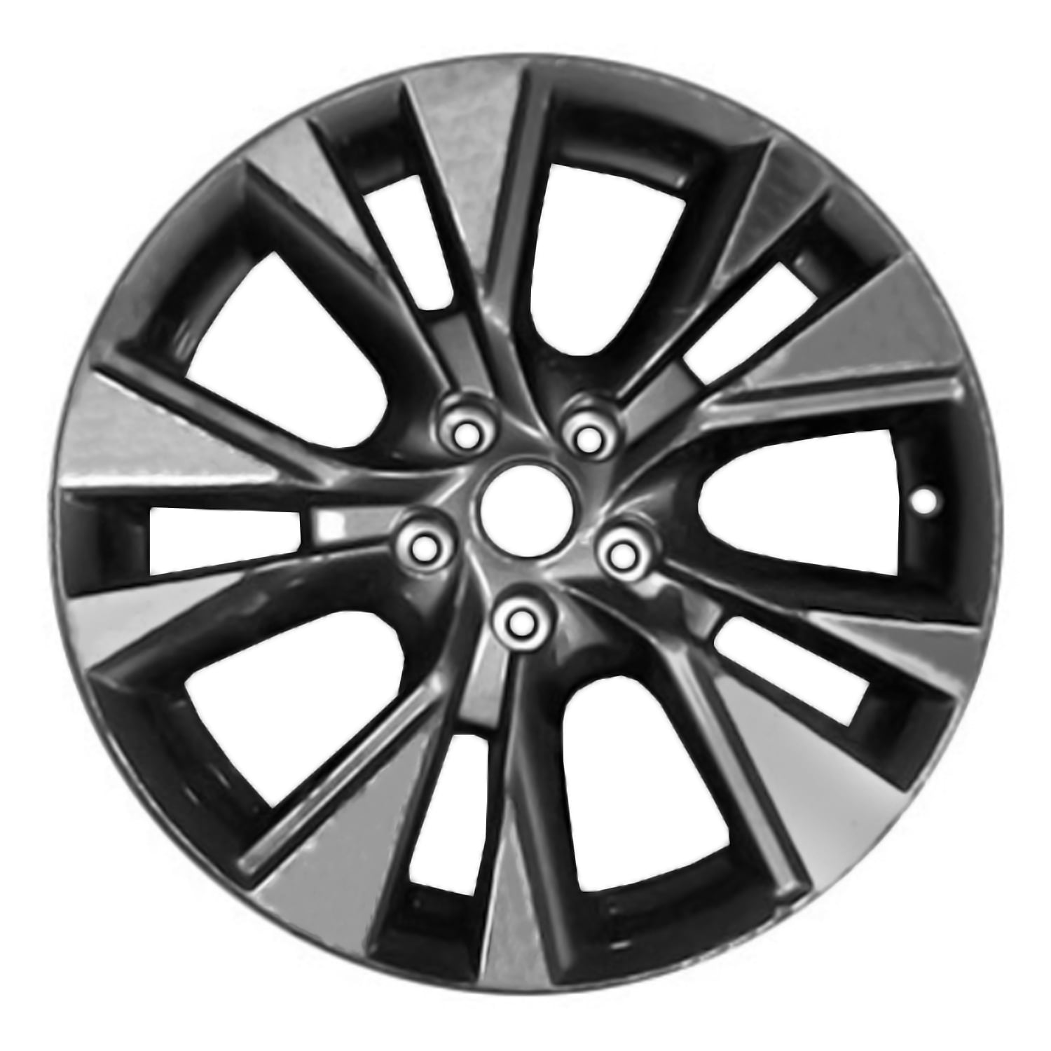 Pre-Owned Original Equipment Machined and Painted Medium Charcoal Metallic Aluminum Wheel 18 x 7.5 fits 2015-2019 Nissan Murano (Good)