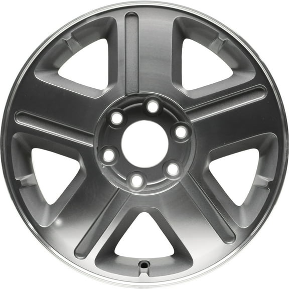 Pre-Owned Original Equipment Machined and Painted Medium Gray Aluminum Wheel 17 x 7 9594946 fits 2004-2006 Chevrolet Trailblazer EXT (Good)