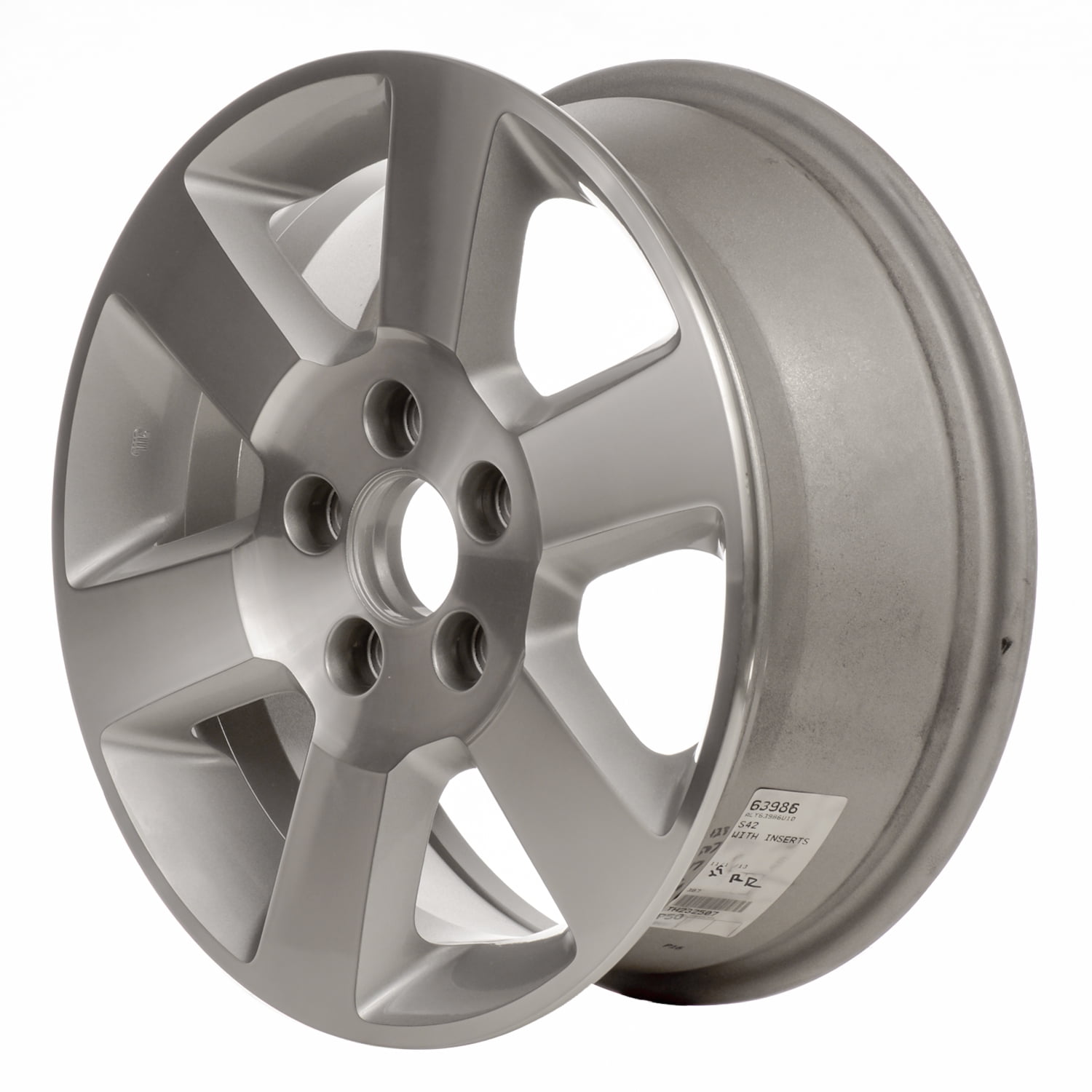 Pre-Owned Original Equipment Machined and Painted Silver Aluminum Wheel 16 x 6.5 42700SCVA12 fits 2009-2011 Honda Element (Good)