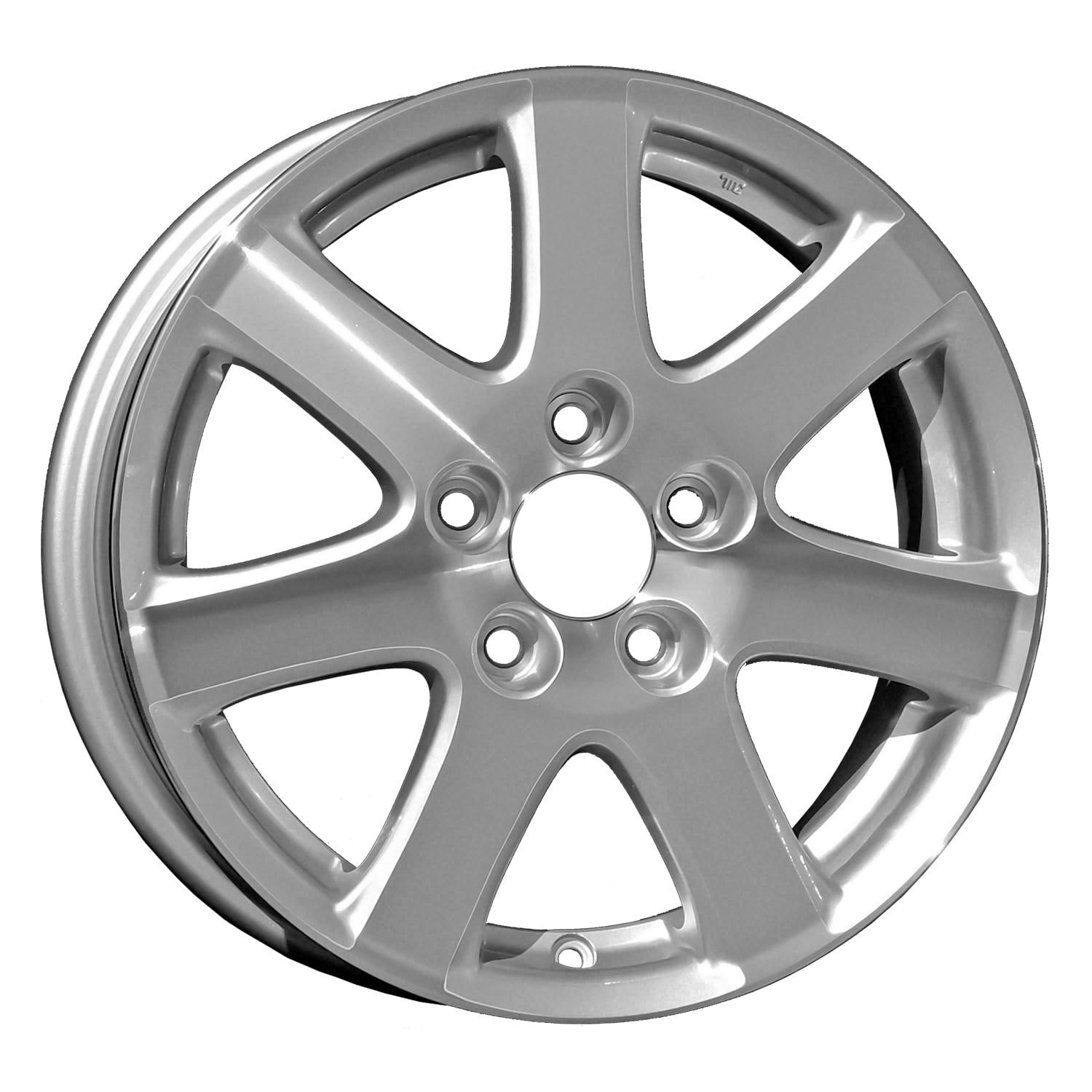 Pre-Owned Original Equipment Machined and Painted Silver Aluminum Wheel 16 x 6.5 42700SDB665 fits 2004-2005 Honda Accord (Good)