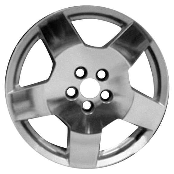 Pre-Owned Original Equipment Machined and Painted Silver Aluminum Wheel 18 x 7 9595927 fits 2006-2009 Chevrolet Malibu (Good)
