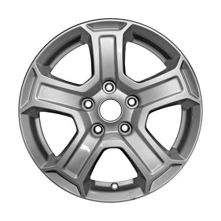 Pre-Owned Original Equipment Painted Sparkle Silver Aluminum Wheel 17 x 7.5 5VH23TRMAA fits 2018-2022 Jeep Wrangler (Good)