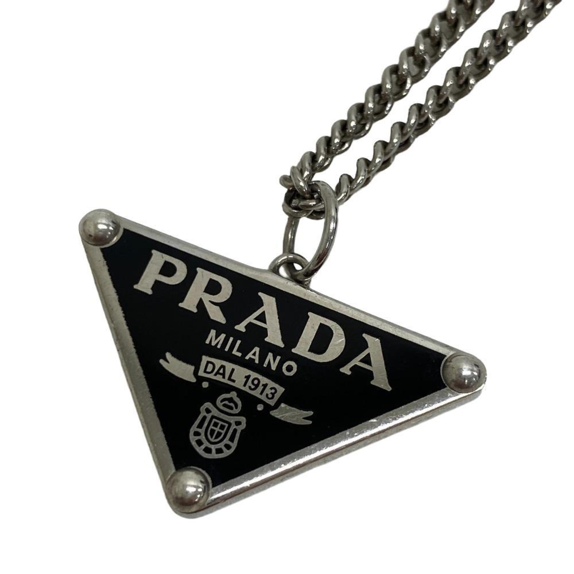Pre Owned PRADA 925 Triangular Plate Necklace Silver Men s Women s Fair e36f76fb 3343 4559 9b41 b44eb5b851f7.87575459a8f2ef761658b05f13deaf03