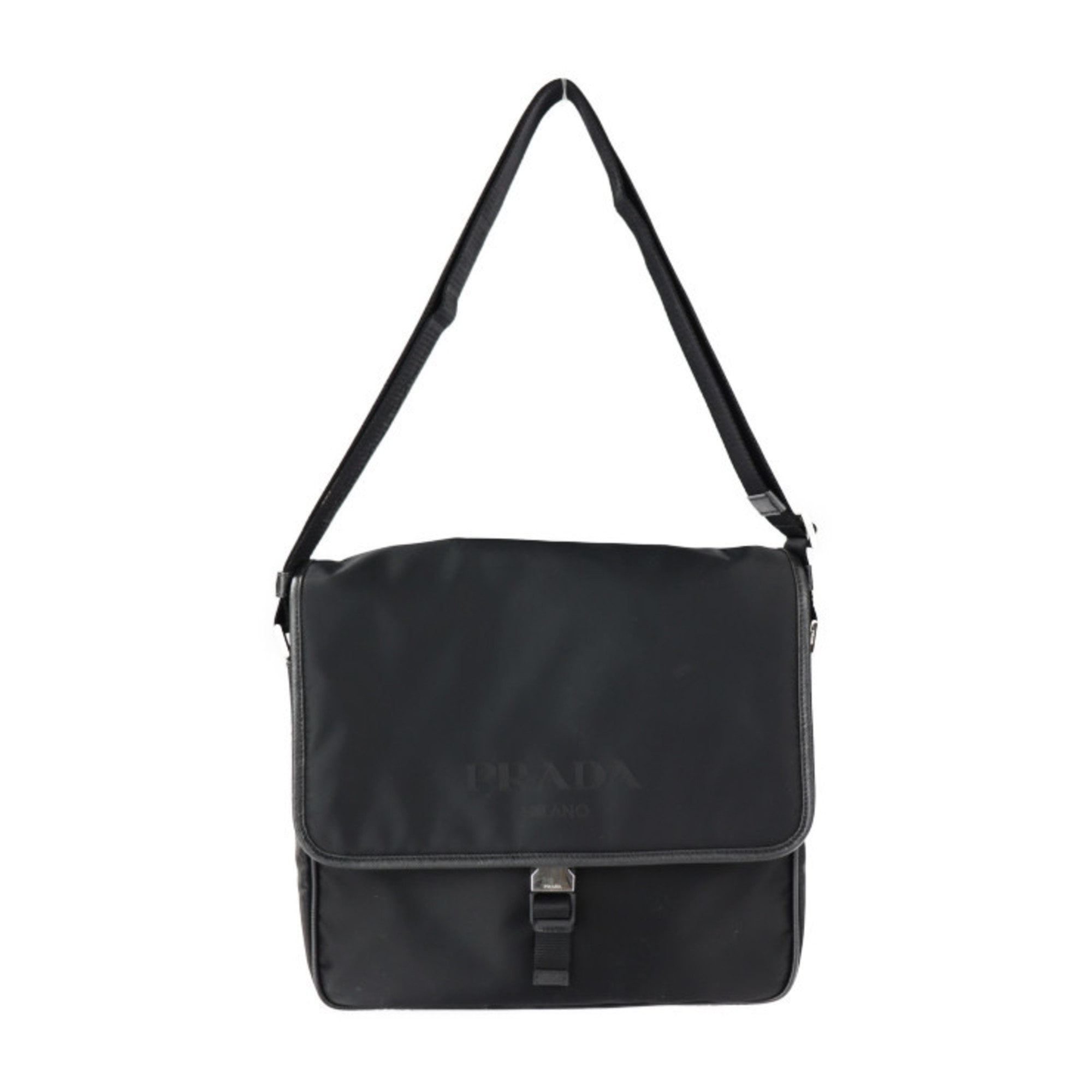 Pre-Owned PRADA Prada shoulder bag 2VD951 nylon black Pre-Owned PRADA Prada shoulder bag 2VD951 nylon black