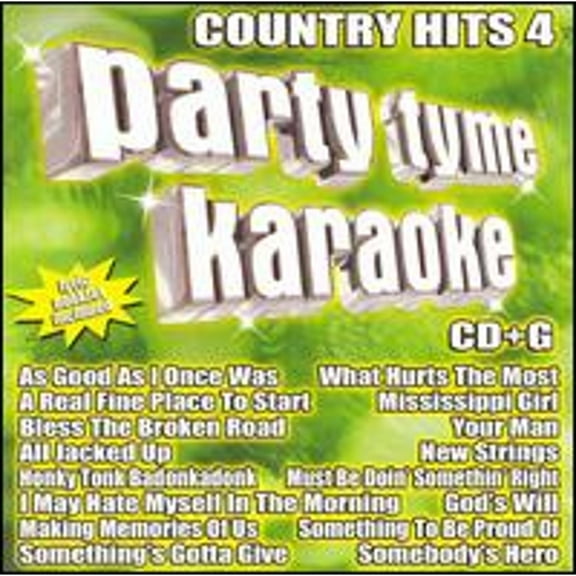 Pre-Owned Party Tyme Karaoke: Country Hits, Vol. 4 (CD 0610017108431) by Karaoke