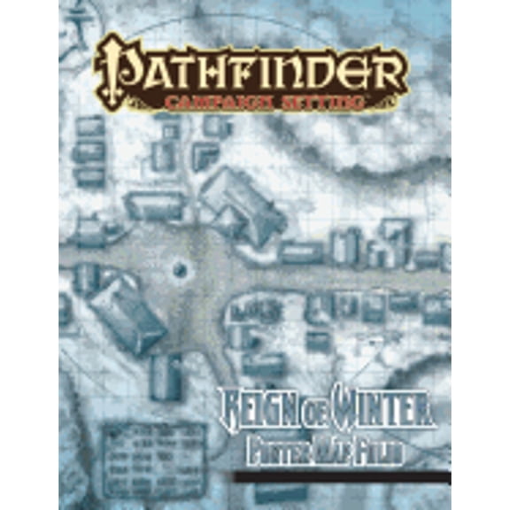Pre-Owned Pathfinder Campaign Setting: Reign of Winter Poster Map Folio (Paperback) by Robert Lazzaretti, Paizo Staff