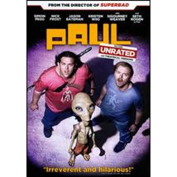 Pre-Owned Paul DVD Comedy Sci-Fi Comedy with Simon Pegg, Nick Frost, Seth Rogen, Jason Bateman, Kristen Wiig