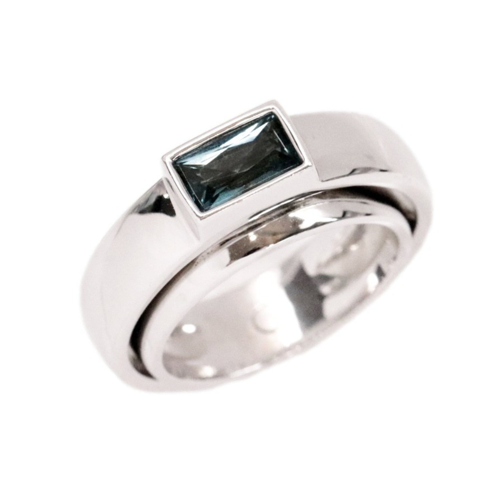 Pre Owned Piaget Possession Blue Topaz Ring 51 No. 10 750 K18WG