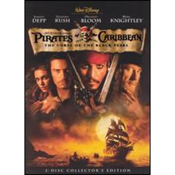 Pre-Owned Pirates of the Caribbean: The Curse of the Black Pearl [2 Discs] DVD, Fantasy, Directed by Gore Verbinski