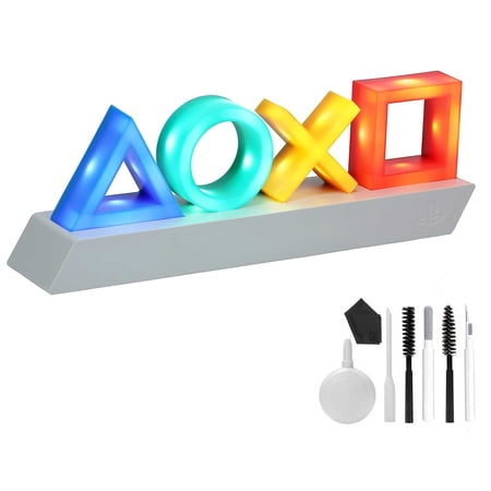Pre-Owned PlayStation Heritage Icons 3 Modes, Music Reactive Game Room Lighting 10cm x 30cm BOLT AXTION (Refurbished: Like New)