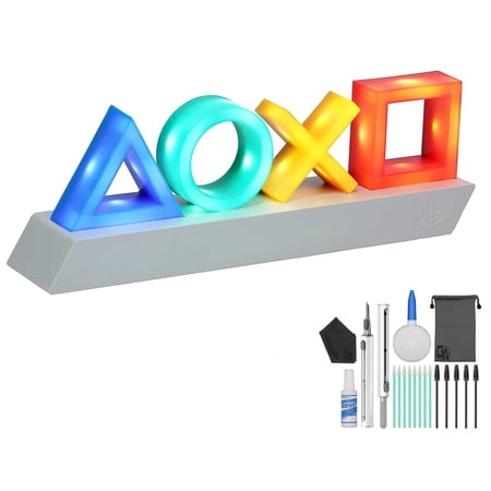 Pre-Owned PlayStation Heritage Icons 3 Modes, Music Reactive Game Room Lighting 10cm x 30cm BOLT AXTION (Refurbished: Like New)
