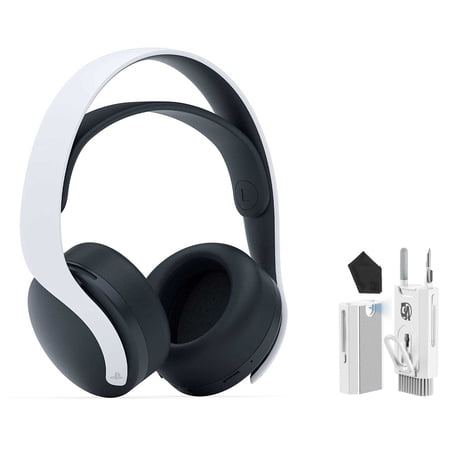Pre-Owned PlayStation PULSE 3D Wireless Headset White BOLT AXTION Bundle (Refurbished: Good)