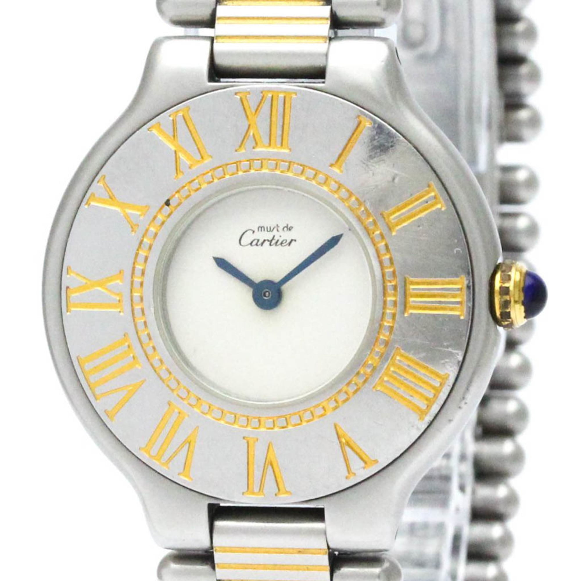 CARTIER Must 21 Reloj para Mujer de Acero Chapado en Dominican