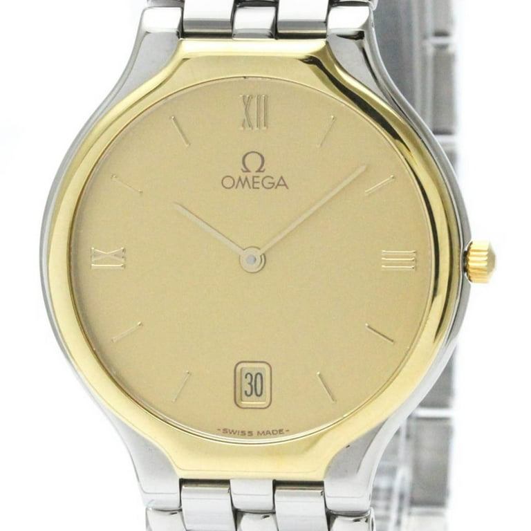 Omega De Ville ゴールド レザー　k18 箱付き De Ville Prestige 30 mm, スティール - イエローゴールド