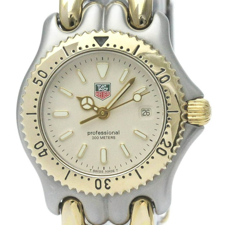 Pre-Owned Polished TAG HEUER Sel 200M Gold Plated Steel Ladies 