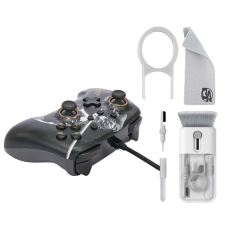 Restored PowerA - Enhanced Wired Controller for Nintendo Switch - Battle-Ready Link With Cleaning Electric kit Bolt Axtion (Refurbished)