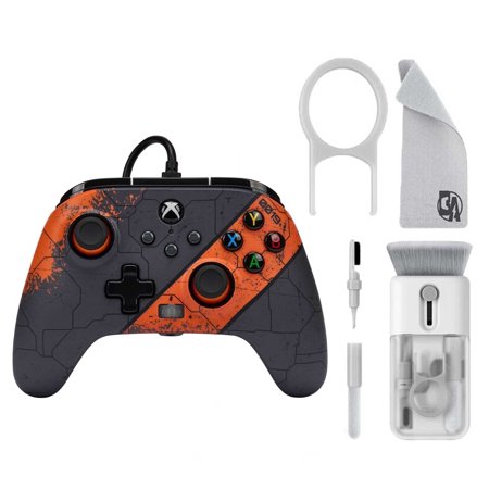 Pre-Owned PowerA - Enhanced Wired Controller for Xbox Series X/S - Galactic Mission With Cleaning Electric kit Bolt Axtion Bundle