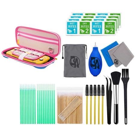 Pre-Owned PowerA - Protection Case for Nintendo Switch - OLED Model, Nintendo Switch or Nintendo Switch Lite - Kirby With Cleaning Manual Kit Bolt Axtion Bundle (Refurbished: Like New)