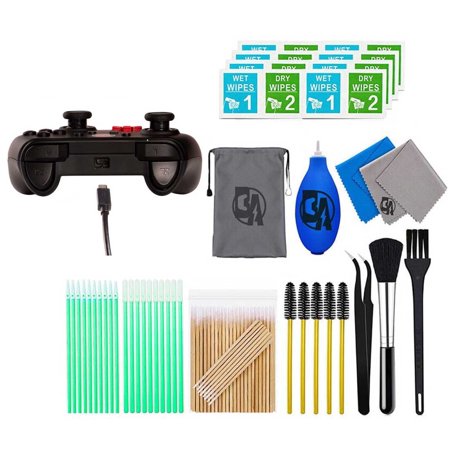 Pre-Owned PowerA - Wired Controller for Nintendo Switch - Yoshi With Cleaning Manual Kit Bolt Axtion Bundle