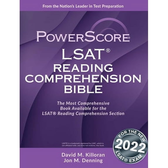 Pre-Owned Powerscore LSAT Reading Comprehension Bible by David M Killoran, Jon M Denning (Paperback), Education, English