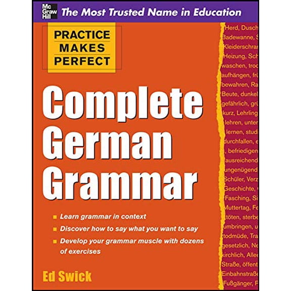 Pre-Owned Practice Makes Perfect Complete German Grammar (Paperback) 9780071763608