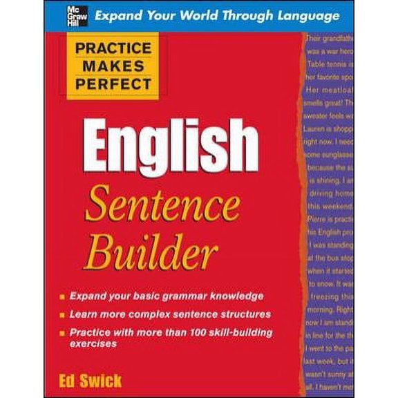 Pre-Owned Practice Makes Perfect English Sentence Builder 9780071599603
