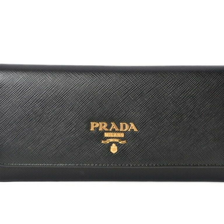 Pre Owned Prada outlet wallet PRADA long with pass case 1MH132