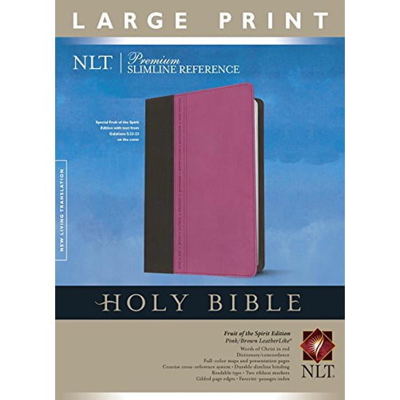 Pre-Owned Premium Slimline Reference Bible-NLT-Large Print Fruit of the Spirit (Paperback) 141439764X 9781414397641