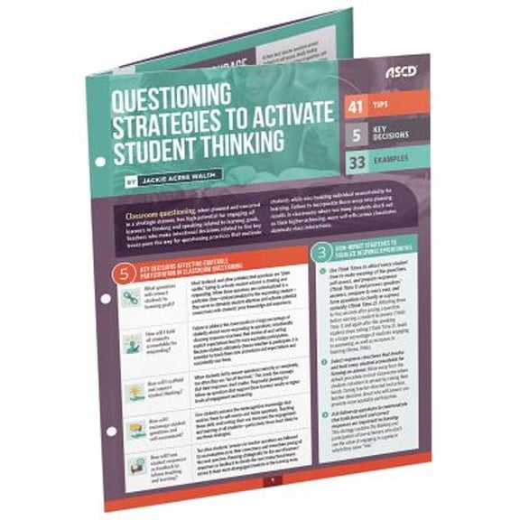 Pre-Owned Questioning Strategies to Activate Student Thinking: Quick Reference Guide (Paperback) by Jackie Acree Walsh