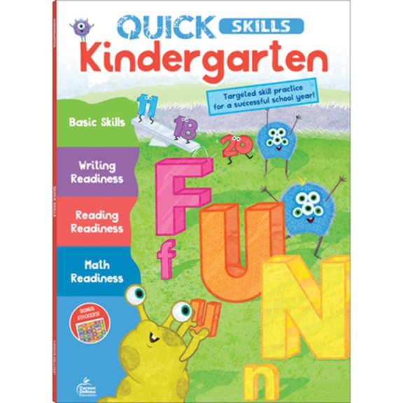 Pre-Owned Quick Skills Kindergarten Workbook (Paperback) 1483868222 9781483868226