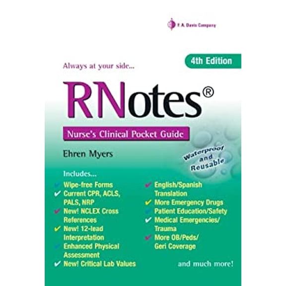 RNotesÂ® : Nurse's Clinical Pocket Guide (Other) 9780803640245