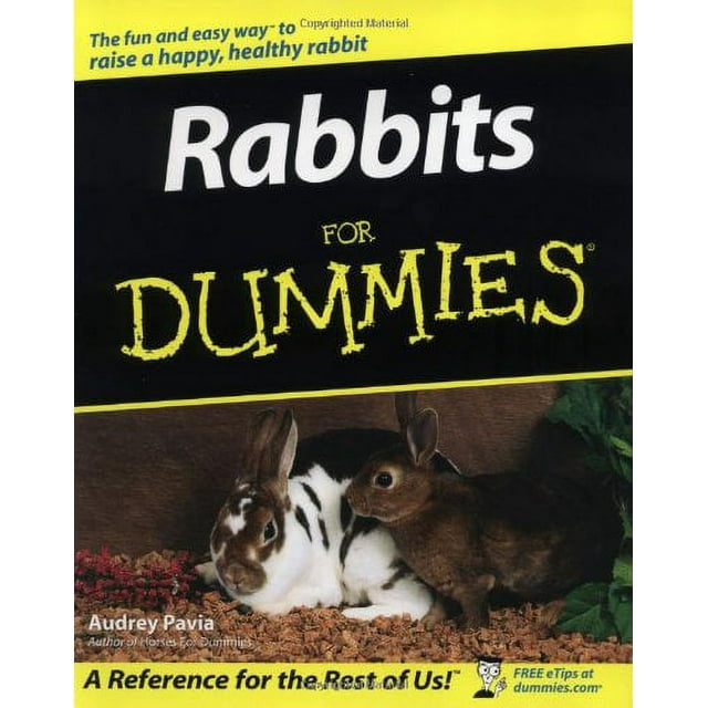 PreOwned Rabbits For Dummies Paperback 076450861X 9780764508615 Audrey