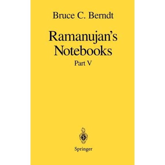 Pre-Owned Ramanujan's Notebooks: Part V (Hardcover) by Bruce C Berndt