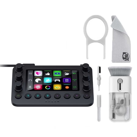 Pre-Owned Razer - All-in-One Control Deck For Streaming - Black With Cleaning Electric kit Bolt Axtion (Refurbished: Like New)