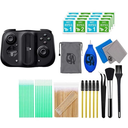 Pre-Owned Razer - Kishi - Gaming Controller for iOS - Black With Cleaning Manual Kit Bolt Axtion Bundle