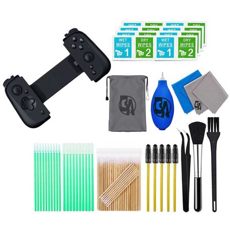 Pre-Owned Razer - Kishi V2 Gaming Controller for Android - Black With Cleaning Manual Kit Bolt Axtion Bundle