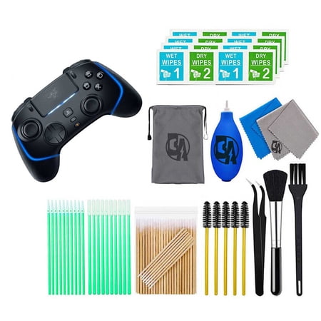 Pre-Owned Razer - Wolverine V2 Pro Wireless Gaming Controller for PS5 / PC with 6 Remappable Buttons - Black With Cleaning Manual Kit Bolt Axtion (Refurbished: Like New)