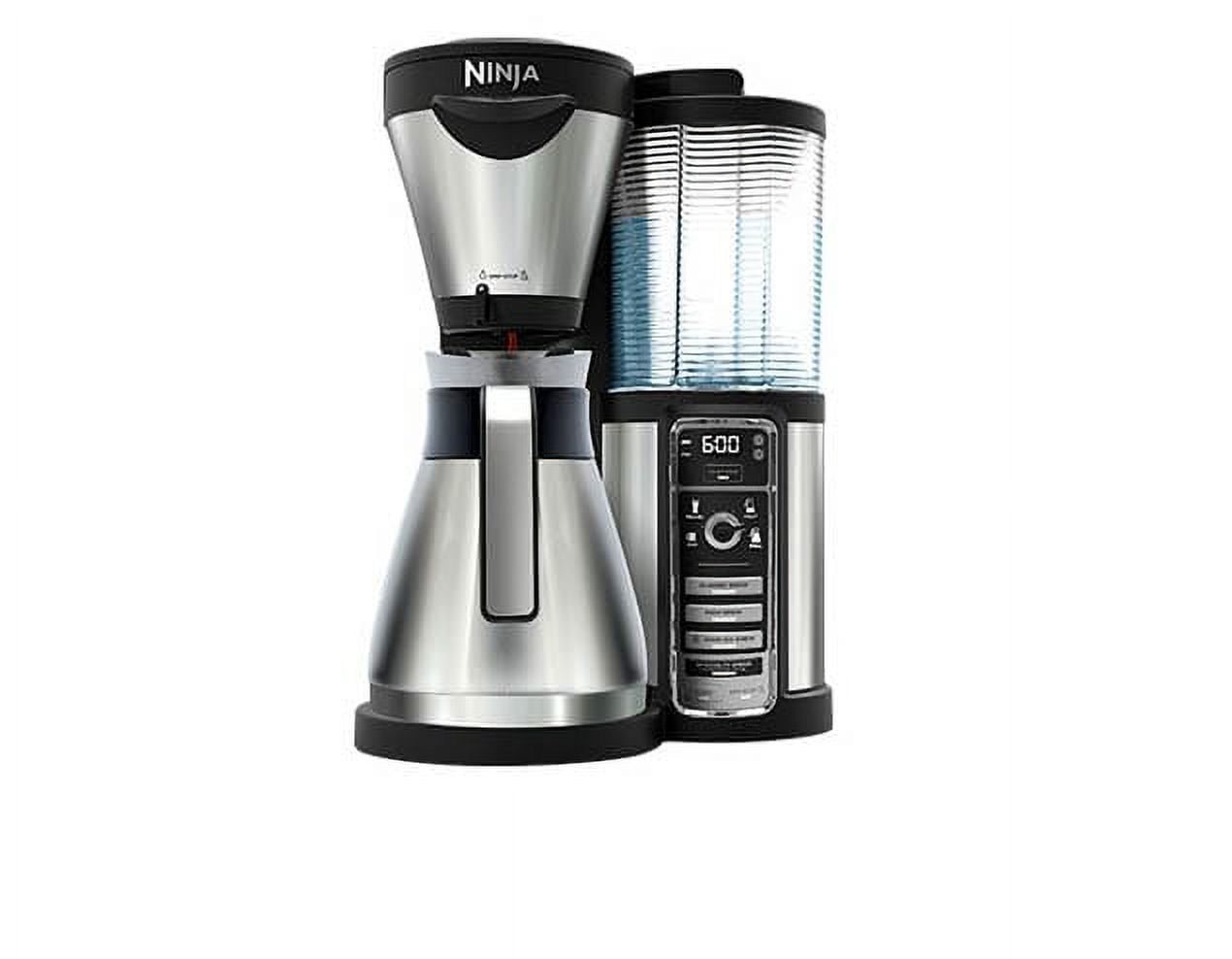 Pre Owned Refurbished Ninja Coffee Bar Brewer with 43oz Double Wall Stainless Steel Thermal Carafe Multi Serve One Touch Intelligence CF086