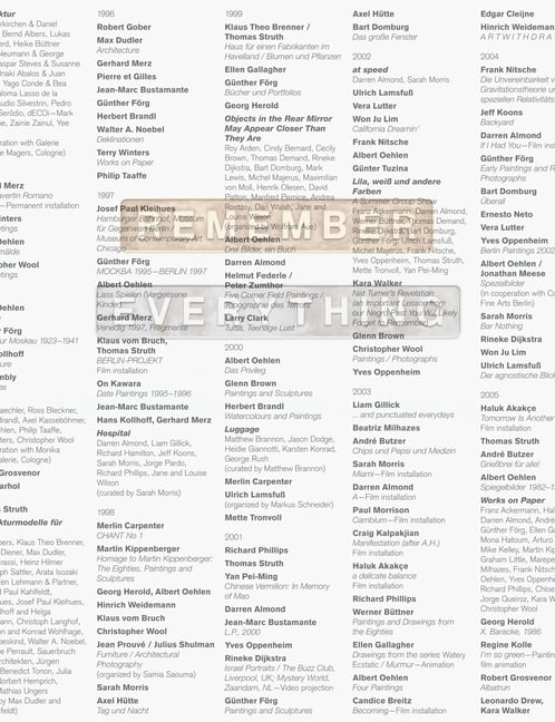 Remember Everything: 40 Years Galerie Max Hetzler, (Hardcover)