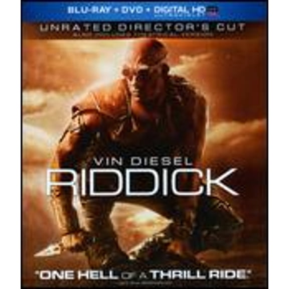 Pre-Owned Riddick Unrated Blu-ray/DVD Action & Adventure Film by David N. Twohy