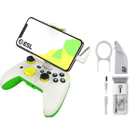 Pre-Owned RiotPWR - RP1950ESL Controller for Apple iOS7 or later devices - Yellow/Green With Cleaning Electric kit Bolt Axtion (Refurbished: Like New)