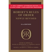 HENRY M. III ROBERT Pre-Owned Robert's Rules of Order Newly Revised, 11th Edition (Paperback) 9780306820205